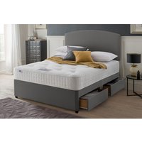 Rest Assured Venice Ortho 1400 Pocket Mattress + Premium Divan Bed, Carbon, End Ottoman, Super King