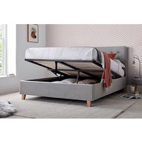 Abigail Upholstered Ottoman Bed, Grey, King Size