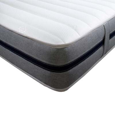 Starlight Beds™ – 8 Inch Deep All Foam Mattress with 7 Zone Support Foam and Memory Foam (STARLIGHT 07 - BLUE BAND) - 5ft King Mattress (150cm by 200c