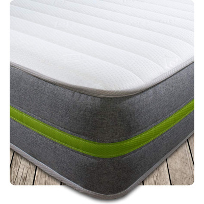 Starlight Beds™ &pipe; Spring & Memory Foam Eco Mattress - 4ft6 Double Mattress (135cm by 190cm)