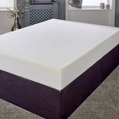Starlight Beds™ &pipe; Orthopaedic All Foam & Memory Foam Mattress Zip Cover - 2ft6 by 5ft9 Shorty Mattress (75cm by 175cm)