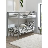 The Very Collection Domino Metal Bunk Bed Frame With Mattress Options