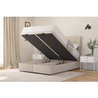 Zante Ortho Traditionally Sprung Mattress + Ottoman Divan Bed, Marine, End Ottoman, Single